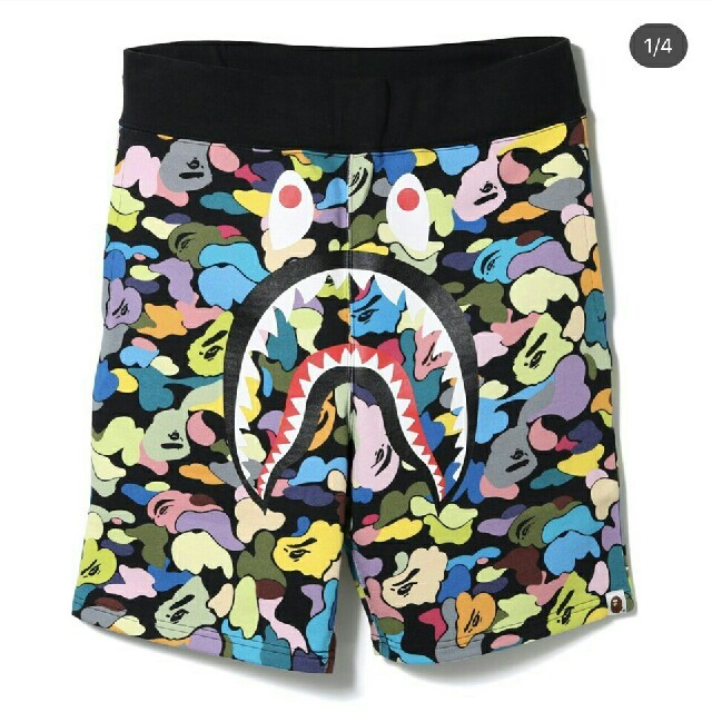 送料込sizeL abathingape shark SWEAT SHORTS