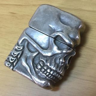 ジッポー(ZIPPO)のZIPPO フルメタル 髑髏 スカル 超重量(タバコグッズ)