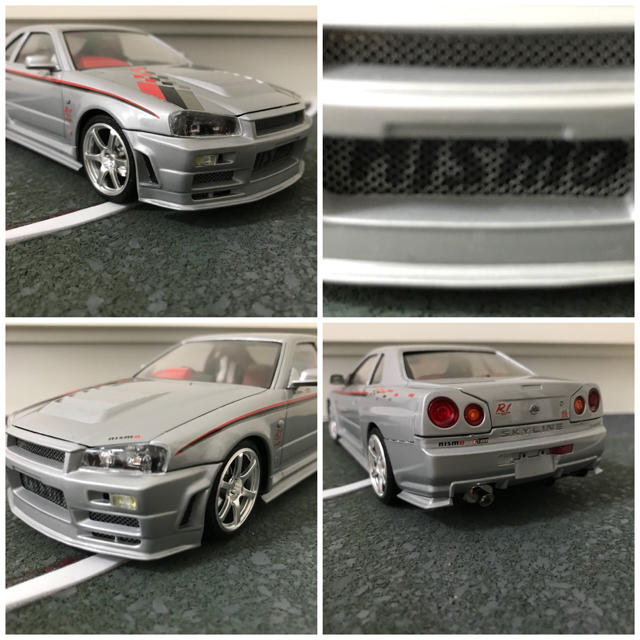 値下げ 1/24 スカイライン R34 プラモ 完成品 クリア磨き上げ 値下げ 1/24 スカイライン R34 プラモ 完成品 クリア磨き上げ