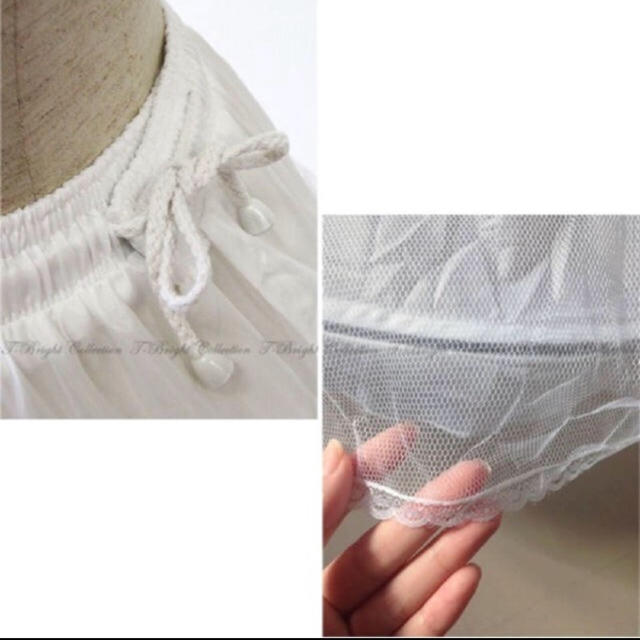 3段パニエ レディースのフォーマル/ドレス(ウェディングドレス)の商品写真