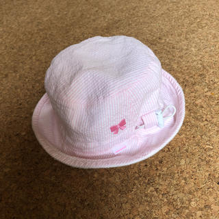 ミキハウス(mikihouse)のミキハウス ストライプ×パイル素材のリバーシブル帽子(帽子)