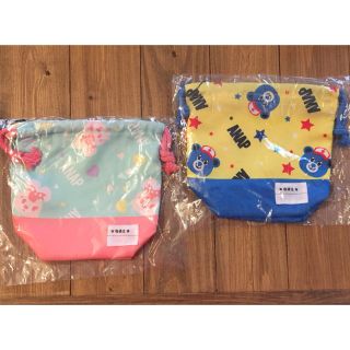 アナップキッズ(ANAP Kids)のANAP kids 巾着 【新品】★２枚組★(ランチボックス巾着)