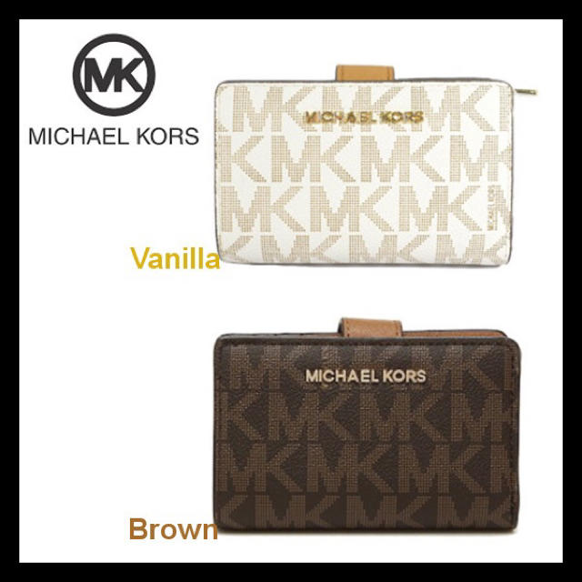 MK★Michael Kors 折りたたみ財布 MKロゴ カード10枚収納可能