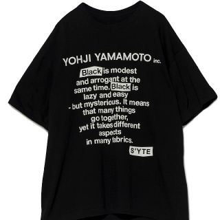 ヨウジヤマモト(Yohji Yamamoto)のYOHJI YAMAMOTO S'YTE BlackIsModest Lサイズ(Tシャツ/カットソー(半袖/袖なし))