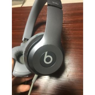 ビーツバイドクタードレ(Beats by Dr Dre)のbeats by dr.dre solo 2 シルバー 一部ジャンク(ヘッドフォン/イヤフォン)