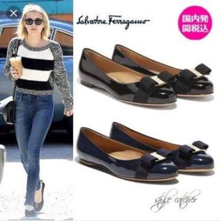 サルヴァトーレフェラガモ(Salvatore Ferragamo)の♡ お値下げセール中！！ サルバトーレ フェラガモ♡  フラットパンプス(バレエシューズ)