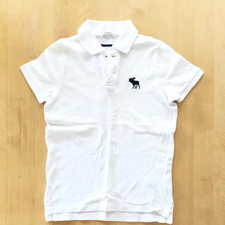 アバクロンビーアンドフィッチ(Abercrombie&Fitch)のアバクロ 白 ポロシャツ ボーイズ M 140 Abercrombie boys(Tシャツ/カットソー)