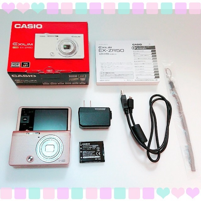 CASIO(カシオ)の【りっぴりん様 専用！】CASIO EX-ZR50 デジカメ  スマホ/家電/カメラのカメラ(コンパクトデジタルカメラ)の商品写真