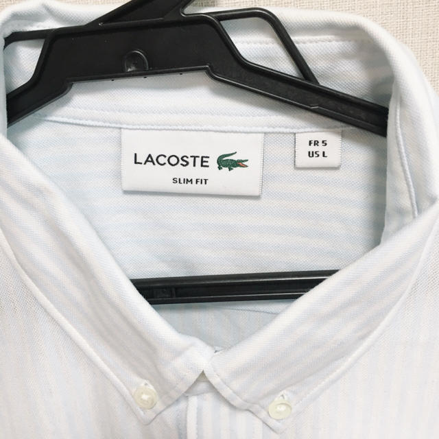LACOSTE(ラコステ)のラコステ シャツ ストライプ 水色 メンズのトップス(シャツ)の商品写真