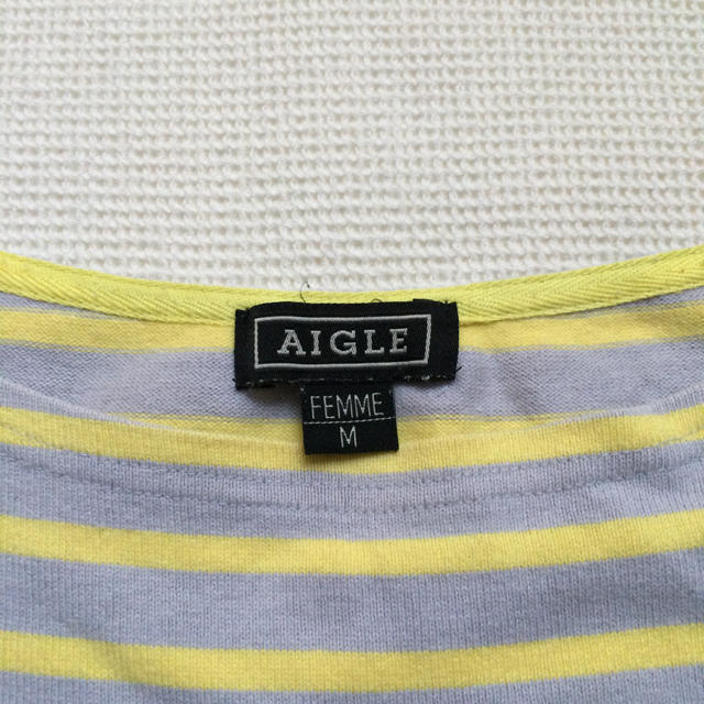 AIGLE(エーグル)のAIGLE ボーダー ノースリーブ カットソー レディースのトップス(カットソー(半袖/袖なし))の商品写真