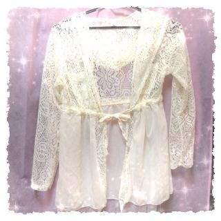 新品♡レースカーディガン(カーディガン)