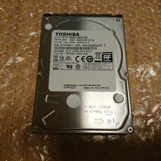 トウシバ(東芝)のHDD TOSHIBA MQ01ABD100 1.0TB(PCパーツ)