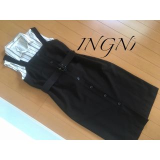 イング(INGNI)の新品2点❁スキッパーシャツ＋ナロージャンスカ(セット/コーデ)