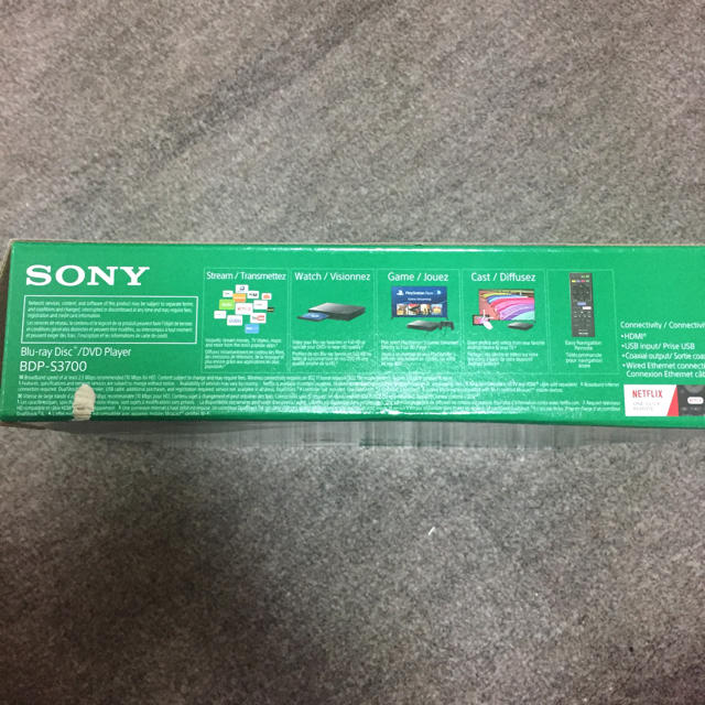 SONY Blu-ray DVD プレイヤー BDP-3700 並行輸入品