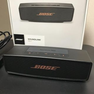 ボーズ(BOSE)の【美品】BOSE SoundLink Mini II  限定カラー 黒 カッパー(スピーカー)