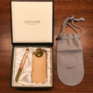 ミキモト(MIKIMOTO)の新品☆ミキモト リップブラシ 筆 ミラー  巾着(コフレ/メイクアップセット)