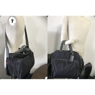 プラダ(PRADA)の●旅行特集Gカードプラダスポーツ2Way中ボストンバッグショルダー外ポケ黒●良美(ボストンバッグ)