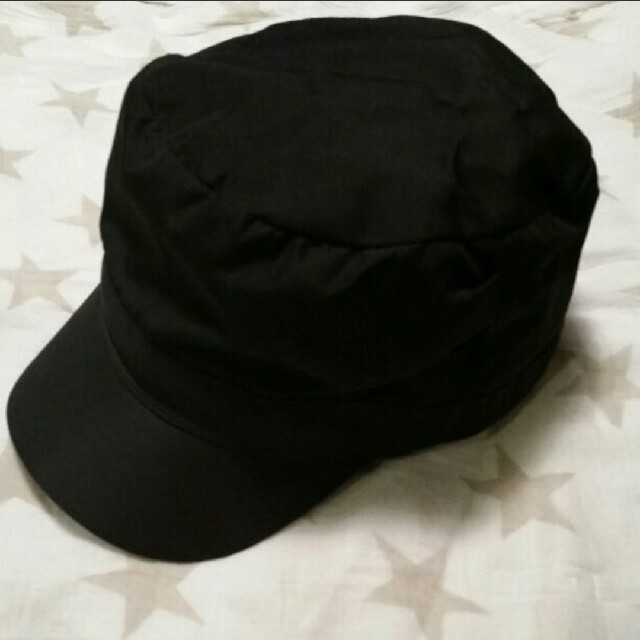 キャスケット黒色　 レディースの帽子(キャスケット)の商品写真