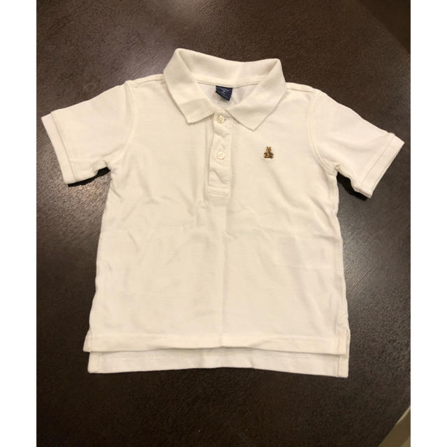GAP(ギャップ)のGAP 白 ポロシャツ 3yrs ワンポイント キッズ/ベビー/マタニティのキッズ服男の子用(90cm~)(Tシャツ/カットソー)の商品写真