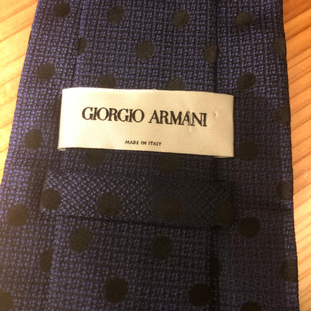 Giorgio Armani(ジョルジオアルマーニ)のジョルジオアルマーニ ネクタイ ネイビー ドット柄 メンズのファッション小物(ネクタイ)の商品写真