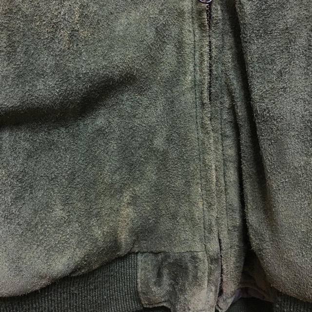スエード　カーキ　フード　ジャケット メンズのジャケット/アウター(ブルゾン)の商品写真