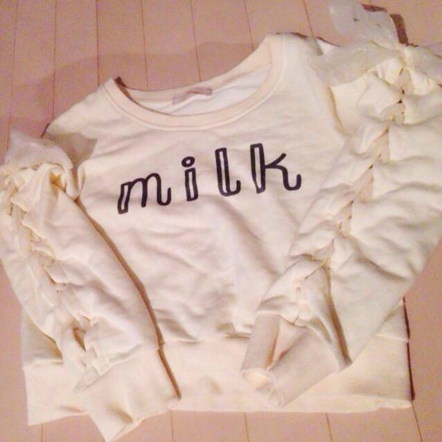 Littny(リトニー)のLittny ♡ milk スウェット レディースのトップス(トレーナー/スウェット)の商品写真