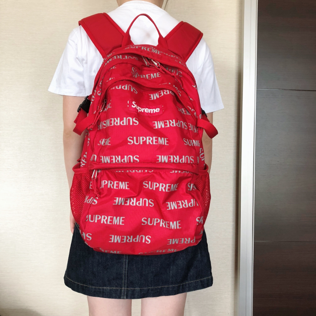 Supreme(シュプリーム)のSupreme backpack red メンズのバッグ(バッグパック/リュック)の商品写真