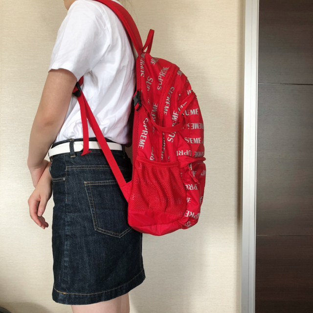 Supreme(シュプリーム)のSupreme backpack red メンズのバッグ(バッグパック/リュック)の商品写真