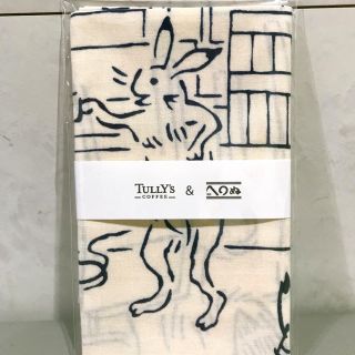 タリーズコーヒー(TULLY'S COFFEE)のタリーズ 新品 鳥獣戯画 手ぬぐい かまわぬ 新品 人気 プレゼントにも(日用品/生活雑貨)