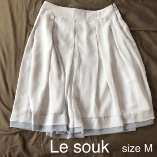 ルスーク(Le souk)の【美品】Le souk フレアボックススカート M(ひざ丈スカート)