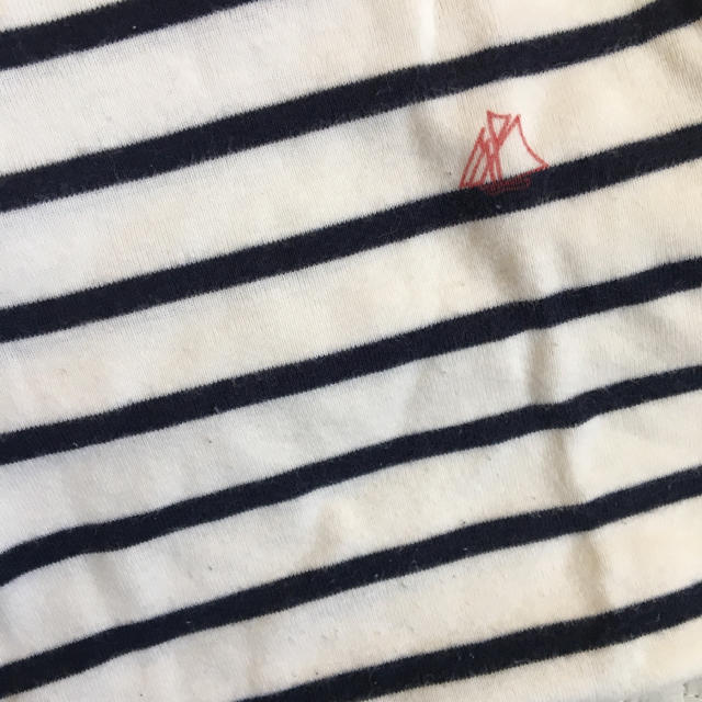 PETIT BATEAU(プチバトー)のプチバトー 半袖ロンパース 2枚セット キッズ/ベビー/マタニティのベビー服(~85cm)(ロンパース)の商品写真