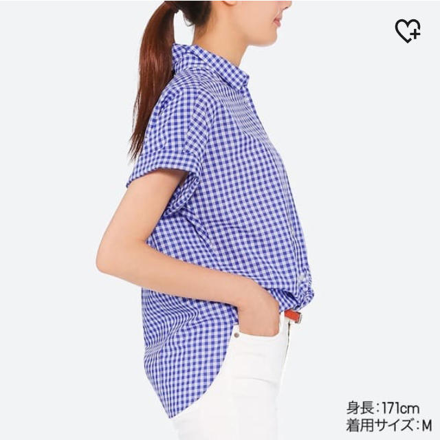 UNIQLO(ユニクロ)のユニクロ☆ソフトコットンチェックシャツ レディースのトップス(シャツ/ブラウス(半袖/袖なし))の商品写真