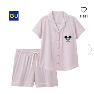 ジーユー(GU)の新品♡ GU ディズニー ミッキー パジャマ Mサイズ 完売商品(パジャマ)