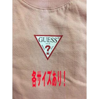 ゲス(GUESS)の新品GUESSゲス2018ロゴTシャツ M～XL各サイズ有ピンクPINK(Tシャツ/カットソー(半袖/袖なし))