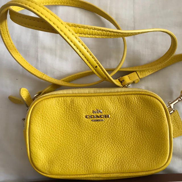 COACH - COACH ショルダーバッグ イエローの通販 by 122591's shop