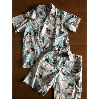 グローバルワーク(GLOBAL WORK)のkids  アロハ柄カットソー&ハーフパンツセット(Tシャツ/カットソー)