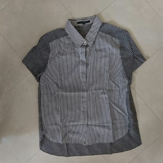 インディヴィ(INDIVI)のインディヴィ  ストライプシャツ 38(カットソー(半袖/袖なし))