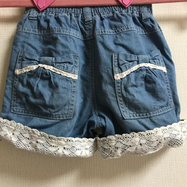 KP(ニットプランナー)のkp ニットプランナー デニム ショートパンツ 120 キッズ/ベビー/マタニティのキッズ服女の子用(90cm~)(パンツ/スパッツ)の商品写真