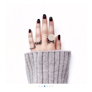 美品 Soierie Chain ring シルバー(リング(指輪))