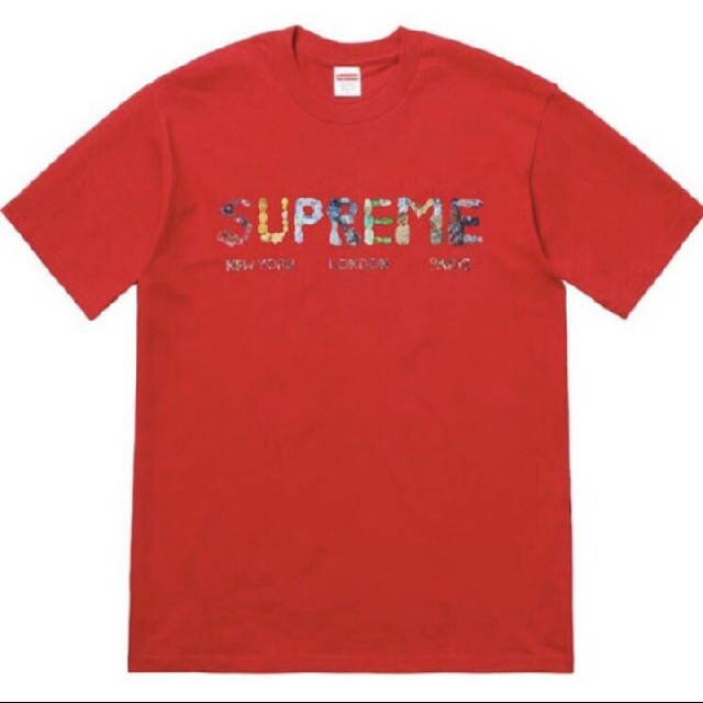 Supreme(シュプリーム)のSupreme Rocks Tee Red Large 赤 L メンズのトップス(Tシャツ/カットソー(半袖/袖なし))の商品写真