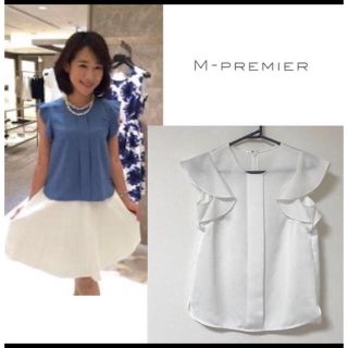 エムプルミエ(M-premier)の未使用✨エムプルミエフリルブラウス✨(シャツ/ブラウス(半袖/袖なし))