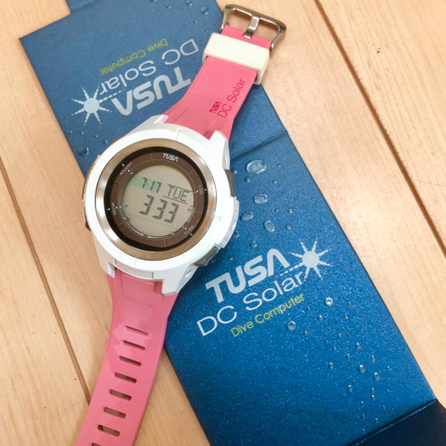 TUSA   美品TUSA DC Solar ダイブコンピューター限定色ピンクの