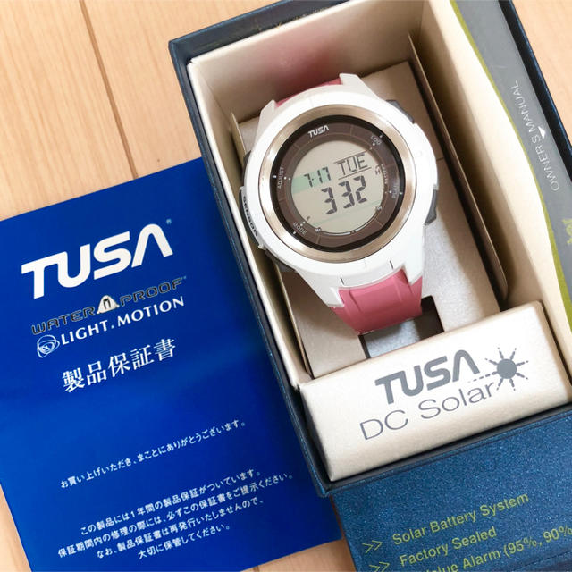 美品)TUSA DC Solar ダイブコンピューター2016限定色ピンク-