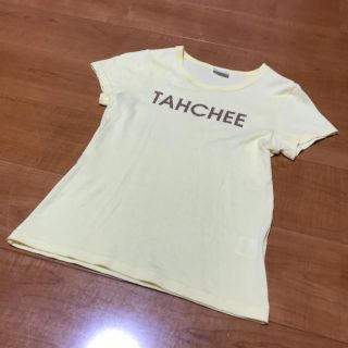 ターチー(TAHCHEE)のレディース  Tシャツ イエロー 半袖 送料込み(Tシャツ(半袖/袖なし))