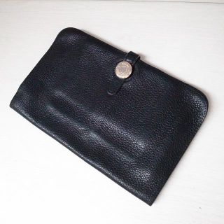 エルメス(Hermes)の正規品♡最安値♡エルメス　ドゴン　黒　札入れ　レザー　バッグ　財布　小物(長財布)