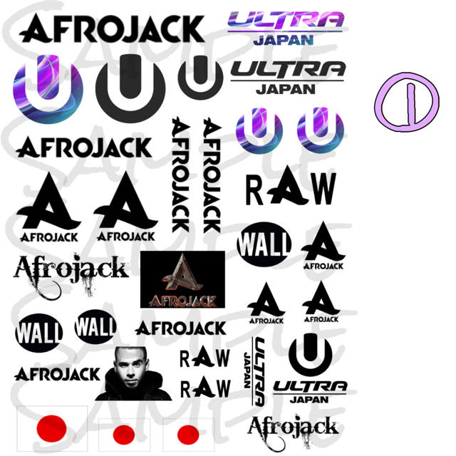 【Ultra Japan】Afrojack タトゥーシール ライブグッズ ハンドメイドのハンドメイド その他(その他)の商品写真