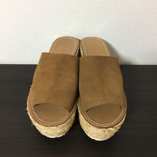 ザラ(ZARA)のmm♡様専用 今期スウェードウェッジサンダル ZARA 36(サンダル)