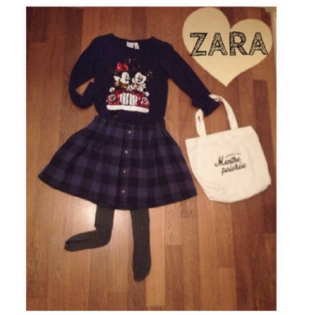 ZARA KIDS(ザラキッズ)のZARAキッズ×ディズニースパンコールT レディースのトップス(Tシャツ(長袖/七分))の商品写真