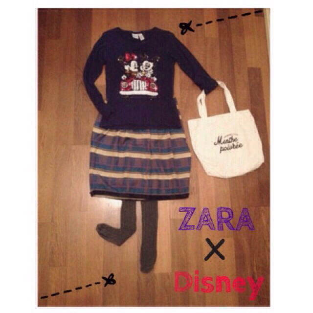 ZARA KIDS(ザラキッズ)のZARAキッズ×ディズニースパンコールT レディースのトップス(Tシャツ(長袖/七分))の商品写真