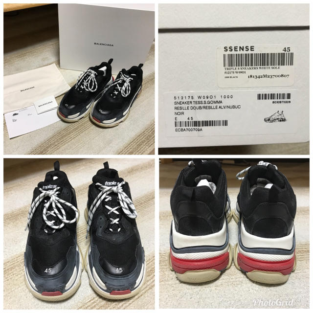 値下げ‼️ Balenciaga triple s NOIR USED 45 値下げ‼️ Balenciaga triple s NOIR USED 45